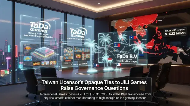 Taiwan Licensor's Opaque Ties to JILI Games Raise Governance Questions